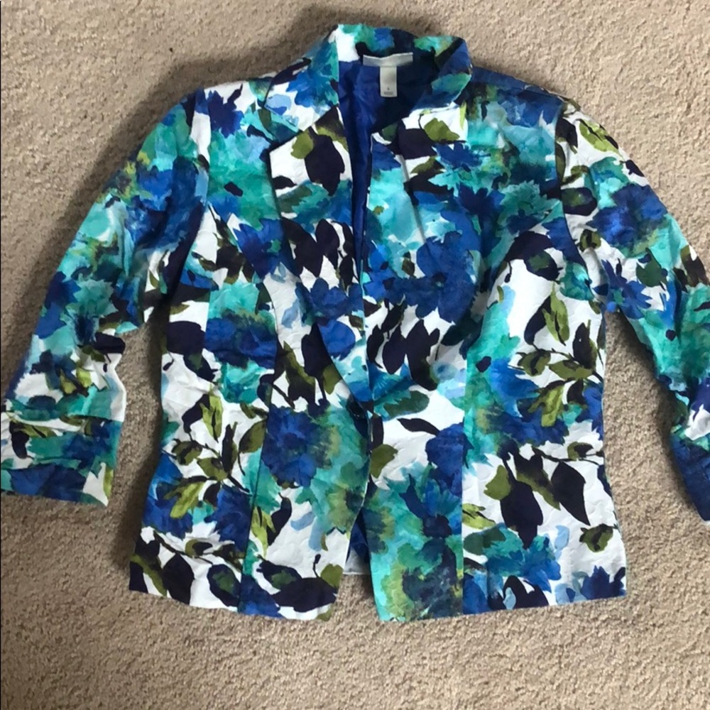 dressbarn floral blazer